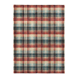 Monaghan Plaid Blue & Red in Large (60" x 80") Size