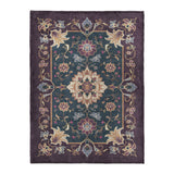 Miriam Navy & Purple in Large (60" x 80") Size