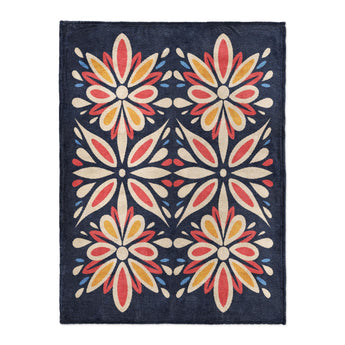 Jasmina Navy Multicolor in Large (60" x 80") Size