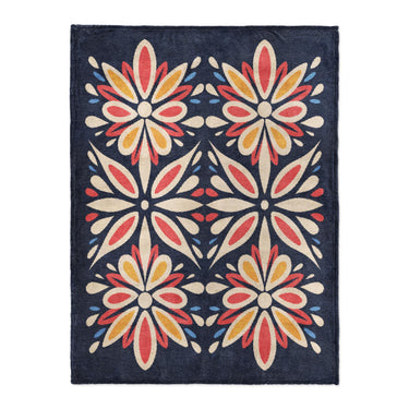 Jasmina Navy Multicolor in Large (60" x 80") Size