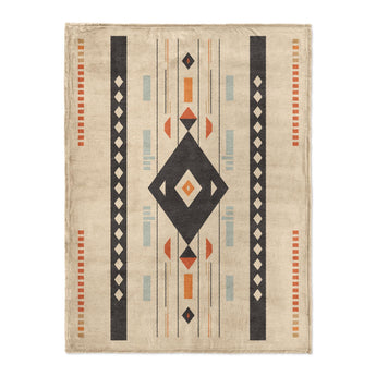 Zosia Black & Taupe in Large (60" x 80") Size