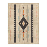 Zosia Black & Taupe in Large (60" x 80") Size