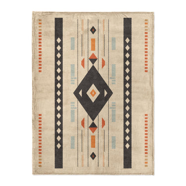Zosia Black & Taupe in Large (60" x 80") Size