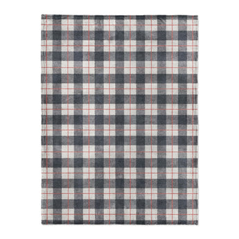 Wallace Plaid Navy & Red in Large (60" x 80") Size