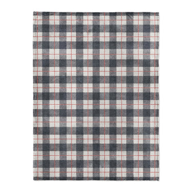 Wallace Plaid Navy & Red in Large (60" x 80") Size