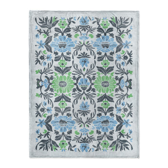 Corriana Blue & Green in Large (60" x 80") Size