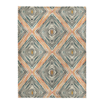 Boden Orange & Blue in Large (60" x 80") Size