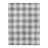 Buffalo Plaid Light Grey in Large (60" x 80") Size