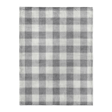 Buffalo Plaid Light Grey in Large (60" x 80") Size