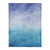 Micah Watercolor Blue & Teal in Large (60" x 80") Size