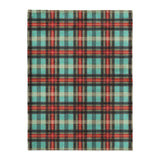 Ferguson Plaid Teal Red in Large (60" x 80") Size