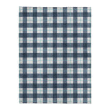 Wallace Plaid Blue & Teal in Large (60" x 80") Size