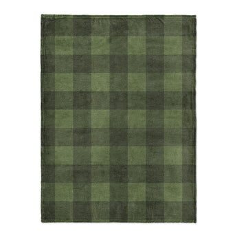 Buffalo Plaid Dark Olive in Large (60" x 80") Size