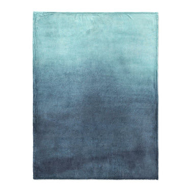 Kieran Watercolor Teal Ombre in Large (60" x 80") Size