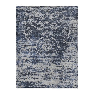 Bennett Navy & Grey in Large (60" x 80") Size