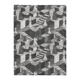 Harmon Surreal Chess BW in Large (60" x 80") Size