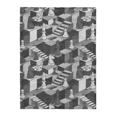 Harmon Surreal Chess BW in Large (60" x 80") Size