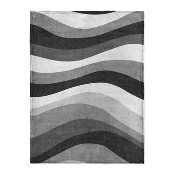 Sinuous Grey Monochrome in Large (60" x 80") Size
