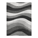 Sinuous Grey Monochrome in Large (60" x 80") Size
