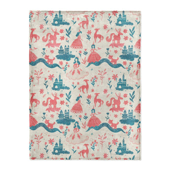 Pink Princess Fairytale in Large (60" x 80") Size