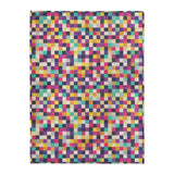 Pixel Mosaic Multicolor Midtone in Large (60" x 80") Size