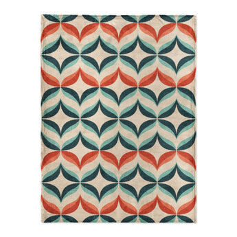 Jasper Blue & Red in Large (60" x 80") Size