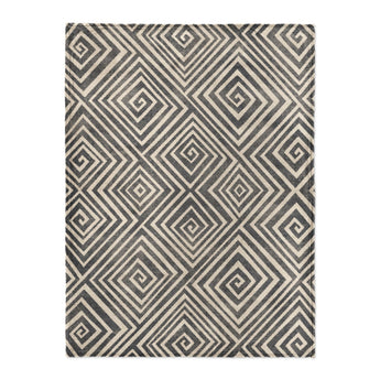 Hoffman Black & Ivory in Large (60" x 80") Size