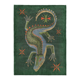 Hungry Alligator Green in Large (60" x 80") Size