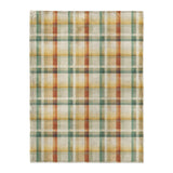 Madras Plaid Taupe Green in Large (60" x 80") Size