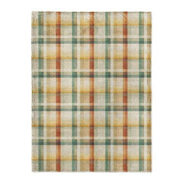 Madras Plaid Taupe Green in Large (60" x 80") Size