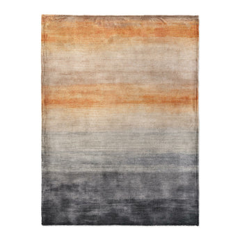 Ruidoso Navy & Burnt Orange in Large (60" x 80") Size