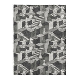 Harmon Surreal Chess Black & White in Large (60" x 80") Size