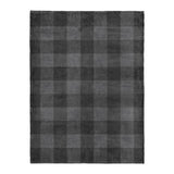 Buffalo Plaid Charcoal Black in Large (60" x 80") Size