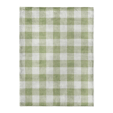 Buffalo Plaid Light Sage in Large (60" x 80") Size