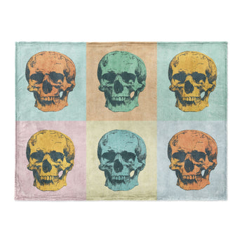 Pop Art Skulls in Large (60" x 80") Size