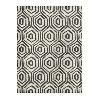 Torrance Black & Ivory in Large (60" x 80") Size