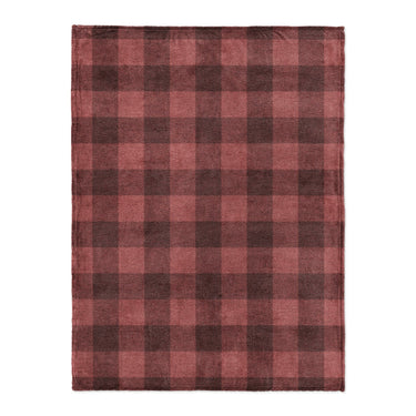 Buffalo Plaid Deep Red in Large (60" x 80") Size