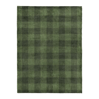 Buffalo Plaid Dark Olive in Large (60" x 80") Size