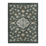 Fenwick Green & Orange in Large (60" x 80") Size