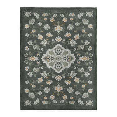 Fenwick Green & Orange in Large (60" x 80") Size