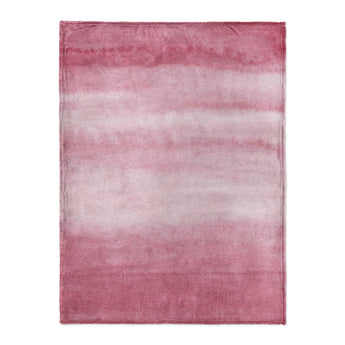 Jacinda Watercolor Pink Ombre in Large (60" x 80") Size