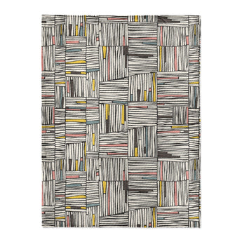 Atticus Multicolor Crosshatch in Large (60" x 80") Size