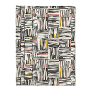 Atticus Multicolor Crosshatch in Large (60" x 80") Size