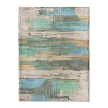 Jörgan Teal & Taupe in Large (60" x 80") Size