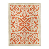 Floranna Ivory & Orange in Large (60" x 80") Size