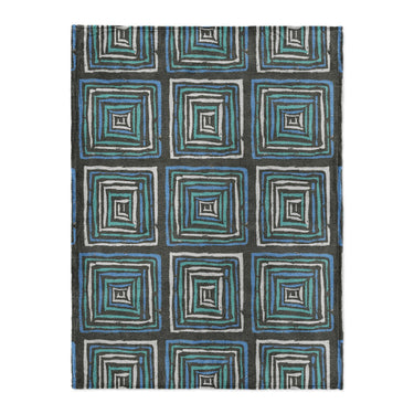 Diego Black & Blue in Large (60" x 80") Size