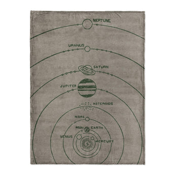 Solar System Taupe & Forest in Large (60" x 80") Size