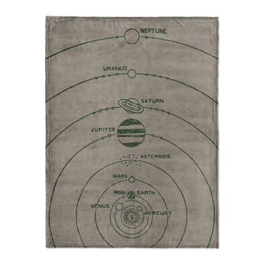 Solar System Taupe & Forest in Large (60" x 80") Size