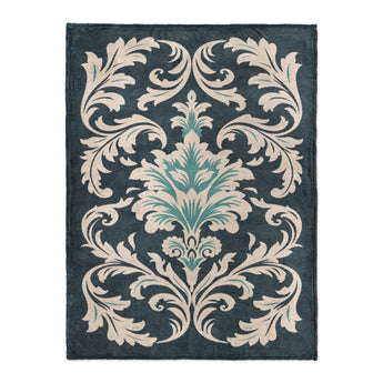 Aubrey Navy & Teal in Large (60" x 80") Size