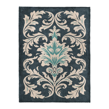 Aubrey Navy & Teal in Large (60" x 80") Size